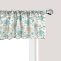Ambesonne Turtles Window Valance, Illustration of Repeating Motifs of Animal Print in Assorted Tones, Curtain Valance for Kitchen Bedroom Decor with Rod Pocket, 54" X 12", Seafoam and Grey Yellow