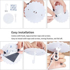 Mosquito Net for Bed, Large White Bed Canopy for Girls, Hanging Bed Net, Ideal for Bedroom Decorative, Travel with Storage Bag (Snowflake)