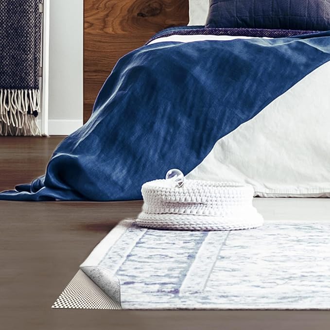 Veken 4x8 Ft Rug Pad Gripper for Hardwood Floors, Non Slip Rug Pads for Area Rugs, Thick Rug Grippers for Tile Floors, Under Carpet Anti Skid Mat, Keep Your Rugs Safe and in Place