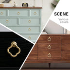 Cupboard Knobs Cabinet Knobs Drawer knobs, Zinc Alloy Gold Knobs for Dresser, Cupboard Knobs for Kitchen, Bathroom (Style C-2)