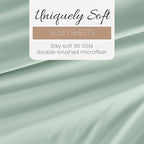 Linen Market Double-Brushed Microfiber Twin Sheet Set 3 Piece – Oeko-TEX Certified Ultra Soft & Wrinkle-Free - 16" Deep Pocket Sheets - Easy Care Twin Size - Mint