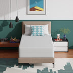 PayLessHere 12 Inch Twin XL Green Tea Memory Foam Mattress Cooling Gel Infused Mattress,Medium Firm Mattresses Fiberglass Free/CertiPUR-US Certified/Bed-in-a-Box/Pressure Relieving Twin XL Size,White