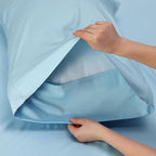 Bedsure Queen Sheet Set, Rayon Derived from Bamboo, Cooling Sheets, Breathable & Soft, Deep Pocket Up to 16 Inches, Hotel Luxury Silky Bedding for Hot Sleepers, Aqua