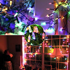 LYHOPE Battery Christmas Lights, 2Pack Total 66ft 200 LED Christmas Lights Waterproof 8 Modes Battery Operated String Light for Outdoor & Indoor, Xmas Tree, Wreaths, Holiday Decoration (Multicolor)
