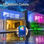 hyrion 65.6 ft Bluetooth LED Strip Lights, RGB 5050 LED Light Strips with Bright 300 LEDs, Sync Music Color Changing Flexible Cuttable Led Lights for Bedroom, Ceiling, Party(2 Rolls of 32.8ft)