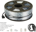 100Ft Warm White LED Rope Lights, 110v Waterproof Indoor/Outdoor String Lights, Cuttable, 1080 LEDs Rope Lights for Outside, Garden, Patio, Deck, Halloween and Christmas Decorations