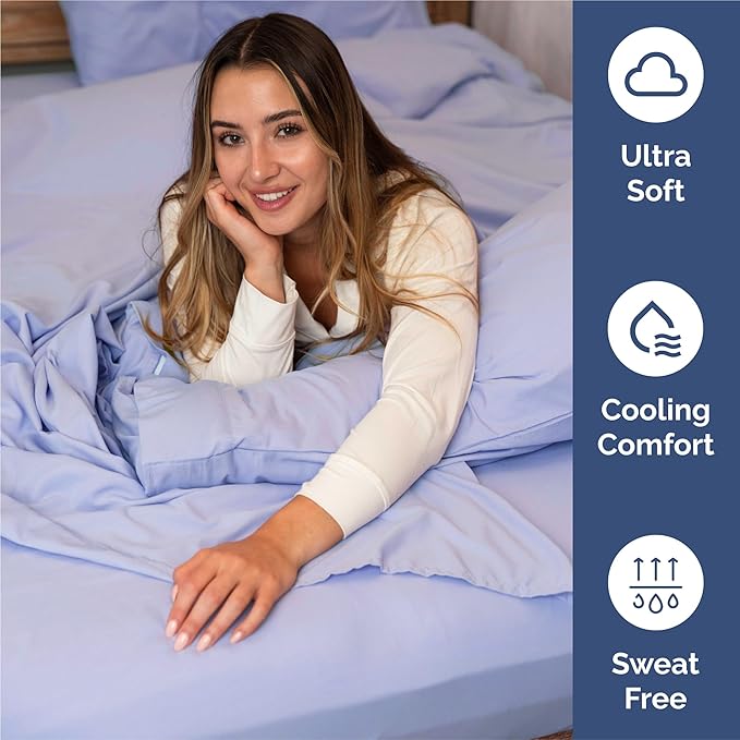 King 6 Piece Sheet Set - Comfy Breathable & Cooling - Ultra Soft Hotel Luxury Bedding Set w/ 8-16 Inch Deep Pockets - 1 Flat & 1 Fitted Sheet & 4 Pillowcases - Wrinkle Free and Easy Care - Lavender