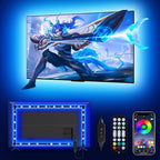 Daymeet LED Lights for TV 40-65 inch TV Behind Lighting, 13.1ft TV Led Backlight TV Led Light Strip, USB Powered RGB Lights Behind with Remote, Music Sync Bluetooth APP Control for Bedroom