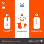 SYLVANIA Wifi LED Smart Light Bulb, 60W Equivalent Dimmable Soft White A19, Compatible with Alexa and Google Home Only - 4 Pack (75672)