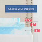 Sealy 1.5" SealyChill Gel Memory Foam Mattress Topper, Twin, White