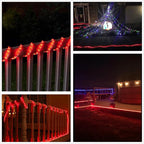 100Ft LED Rope Lights, LED Strip Lights Outdoor Waterproof Decorative Lighting for Indoor/Outdoor, Eaves, Backyards Garden, Halloween and Christmas Decorations(Christmas Red)