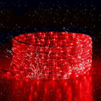 Red LED Rope Light, 20Ft LED Strip Lights Outdoor Waterproof Decorative Lighting for Indoor/Outdoor Decorations, Deck, Patio, Party and Bedroom Decorations