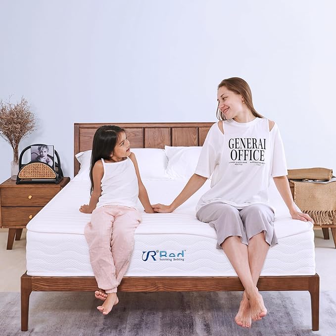 Sunrising Bedding 8 inch Twin Natural Latex Mattress, Individually Encased Pocket Coil, Firm, Supportive, Naturally Cooling, Organic Mattress, 120-Night Free Trial, 20-Year Warranty