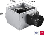 Tech Drive Very-Quiet 80 CFM, 1.5 Sone No Attic access Needed Installation Bathroom Ventilation and Exhaust Fan