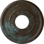 Ekena Millwork Bradford Ceiling Medallion, Bronze Blue Patina
