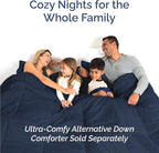 Twin XL 4 Piece Sheet Set - Comfy Breathable & Cooling - Ultra-Soft Hotel Luxury Bedding Set w/ 8-16 Inch Deep Pockets - 1 Flat & 1 Fitted Sheet & 2 Pillowcases - Wrinkle Free & Easy Care - Navy Blue