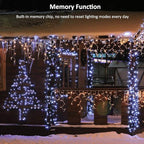 Brizled White Christmas Lights, 78.74ft 240 LED Mini String Lights Connectable, Plugin Christmas String Lights Outdoor, 8 Modes Christmas Tree Lights Waterproof for Indoor Outside Xmas Garden Decor
