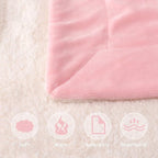 NANPIPER Baby Sherpa Blanket,Warm Toddler Throw Blanket,Soft Newborn Fleece Blanket for Winter (Pink,30x40 inches)