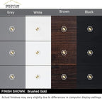 QOGRISUN 15-Pack Brass Crystal Cabinet Knobs,Glass Crystal Gold Drawer Knobs,1-5/16-Inch Hexagon,Decorative Dresser Pulls, Modern Cabinet Hardware