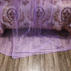 Jolitac Bed Canopy Lace Mosquito Net for Girls Beds, Unique Princess Play Tent Mesh Canopies Large Lace Dome Curtain Drapes Home & Travel (Purple)