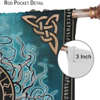 Viking Curtains Viking Totem Curtains Ancient Scandinavian Bedroom Living Room Decoration 2 Panel Groups W55 * L63 Inch