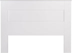 Prepac Stylish Flat Wood Panel Headboard for Queen Size Beds, Simplistic Wooden Queen Headboard 2.25" D x 64.5" W x 48" H, White, WHFQ-1301-1