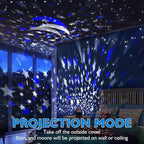 Night Light for Kids, Kids Night Light Nebula 360 Degree Rotation - 4 LED Bulbs 12 Light Color Star Projector Changing with USB Cable, Romantic Gifts for Men Women Children