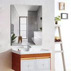 FixtureDisplays® 16X20 20X16 inches Rectangular Acrylic Mirror Plastic Shatter Proof Bath Nursery Kids Safety Mirror-NPF