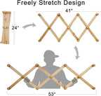 SKOLOO Hat Rack for Wall with 11 Hooks, 24 inch Solid Wooden, Modern, Huge Coat Rack Wall Mount for Coats, Hats, Bags, Cowboy Caps, Baseball Caps, Walnut Color