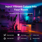 200 FT Led Lights for Bedroom, Music Synchronized Smart Led Strip Lights, Ultra Long with Remote Application Control Bluetooth LED Lights, Color Change RGB Light