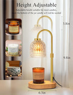 Candle Warmer Lamp with Timer Dimmable, Adjustable Lamp Candle Warmer, Birthday Gifts for Women Mom, Wax Warmer Lamp for Scented Jar, House Warming Gifts New Home Decor