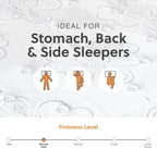 Signature Design by Ashley Queen Size Chime 10 Inch Medium Firm Hybrid Mattress with Cooling Gel Memory Foam for Pressure Relief, Fiberglass Free, Mattress In A Box