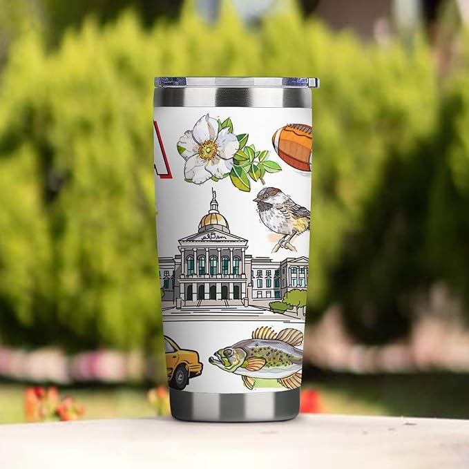 City Travel Mug for City Lover,20oz Double Wall Tumbler Vacuum Insulated Stainless Steel Coffee Cups (Atlanta)