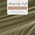Linen Market Bed Sheets for Twin Size Bed (Sage) - Sleep Better Than Ever with These Soft and Cooling Twin Sheets - Deep Pocket Fits 16" Thick Beds - 3 Piece Twin Sheet Set