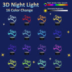 Attivolife Gamepad 3D Lamp, Hologram Illusion Controller Night Light for Kid, 16 Colors Changing & Remote Dimmer Control, Cool Boy Girl Video Gaming Room Accessories as Xmas Birthday Gift for Teen