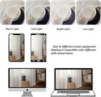 Chyhomenyc Ivory Sheer Curtains 84 Inches Long 2 Panels Set, Light Filtering Cream Voile Window Drapes for Bedroom Living Room, 42Wx84L Inch, Ivory, Set of 2