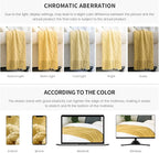 BOURINA Mustard Throw Blanket 50x60 Inches Throw Textured Solid Soft Sofa Couch Decorative Knit Blanket