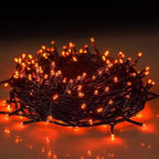 Twinkle Star, 200 LED Indoor Outdoor String Light 66 ft for 8 Modes Waterproof for Indoor Outdoor Christmas Tree Wedding Party Bedroom Orange