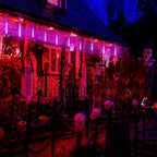 Kwaiffeo Halloween Lights, Waterproof Meteor Shower Lights for Halloween Christmas New Year Decorations Outdoor, 8 Tube, UL Plug