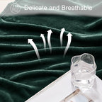 Exclusivo Mezcla Fleece Throw Blanket for Couch, Sofa, 300GSM Super Soft and Warm Blankets, Forest Green Throw All Season Use, Cozy, Plush, Lightweight, 50x60 Inches