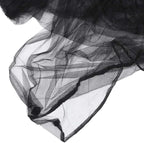 AIFUSI Mosquito Net for Bed, King Size Bed Canopy Hanging Curtain Netting, Princess Round Hoop Sheer Bed Canopy for All Kids Baby Cribs and Adult Beds Fit Twin, Full, Queen - Black