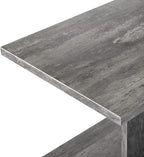 ZGREN End Table with Charging Station, Narrow Side Tables for Small Spaces with USB Ports and Outlets Rolling Bedside Nightstand Sofa Couch Slim Shelf Night Stand for Living Room, Bedroom, Grey