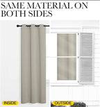 NICETOWN Room Divider Curtain Screen Partitions, Basement Hospital Medical Clinic Spa Lab Cubicle Curtain Divider Privacy Screen, Patio Door Curtain (Natural, 1 Panel, 12.5ft Wide x 8ft Long)