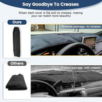 Dashboard Cover Mat Custom Fit for Chevrolet Trailblazer 2021 2022 2023 Accessories with HUD Dash Cover Nonslip Dash Mat Protector Sunshade No Glare Black