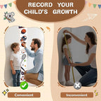 Personalized Name Toddler Height Wall Chart, Christmas Snowman Kid Measuring Growth Chart, Waterproof & Removable Canvas Kids Growth Chart Ruler, Height Growth Chart Wall Decor - Christmas Gifts
