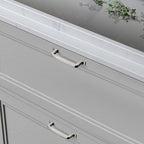 khtumeware 6 Pack 12 Inch Kitchen Cabinet Handles Polished Nickel Cabinet Pulls Drawer Pulls Kitchen Cabinet Hardware Kitchen Handles for Cabinets Cupboard Handles Drawer Handles