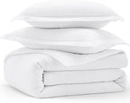 Bedsure Cotton Duvet Cover Set - 100% Cotton Waffle Weave Bright White Duvet Cover California King Size, GentleSoft™ and Breathable Cal King Bedding Set for All Season, 3 Pieces, 104"x98"