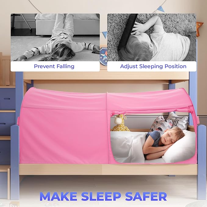 Alvantor Bed Canopy Bed Tents Dream Tents Privacy Space Full Size Indoor Pop Up Portable Frame Curtains Breathable Grey Cottage (Mattress Not Included) Reducing Light