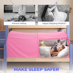 Alvantor Bed Canopy Bed Tents Dream Tents Privacy Space Full Size Indoor Pop Up Portable Frame Curtains Breathable Grey Cottage (Mattress Not Included) Reducing Light