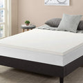 Best Price Mattress 2.5 Inch Ventilated Memory Foam Mattress Topper, CertiPUR-US Certified, King White